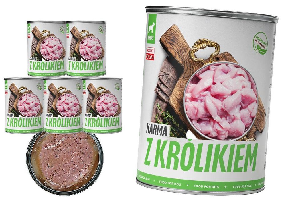 TufTuf | Krmivo pro psy s příchutí králíka – sada 6 Obrázek produktu 