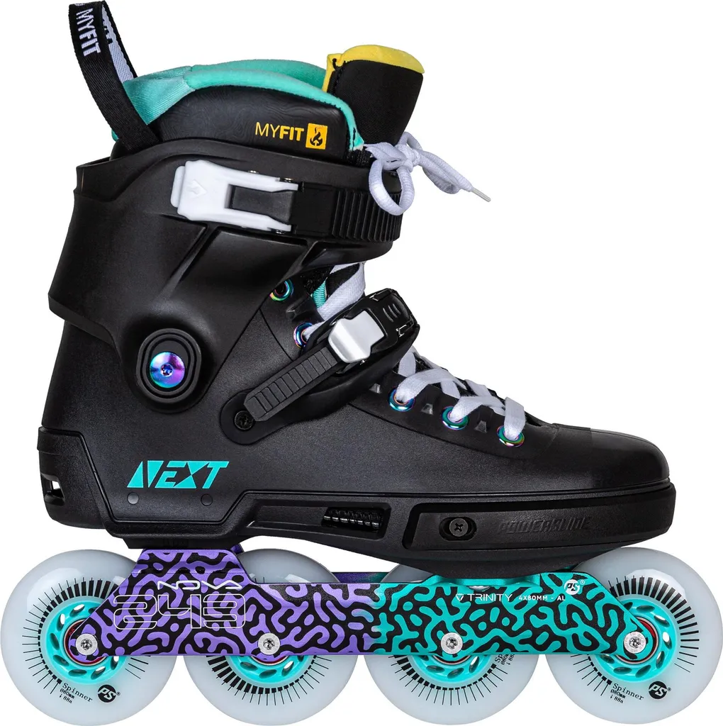 Rollers Powerslide 908432 - Patins en Ligne Performance Noirs en 80mm
