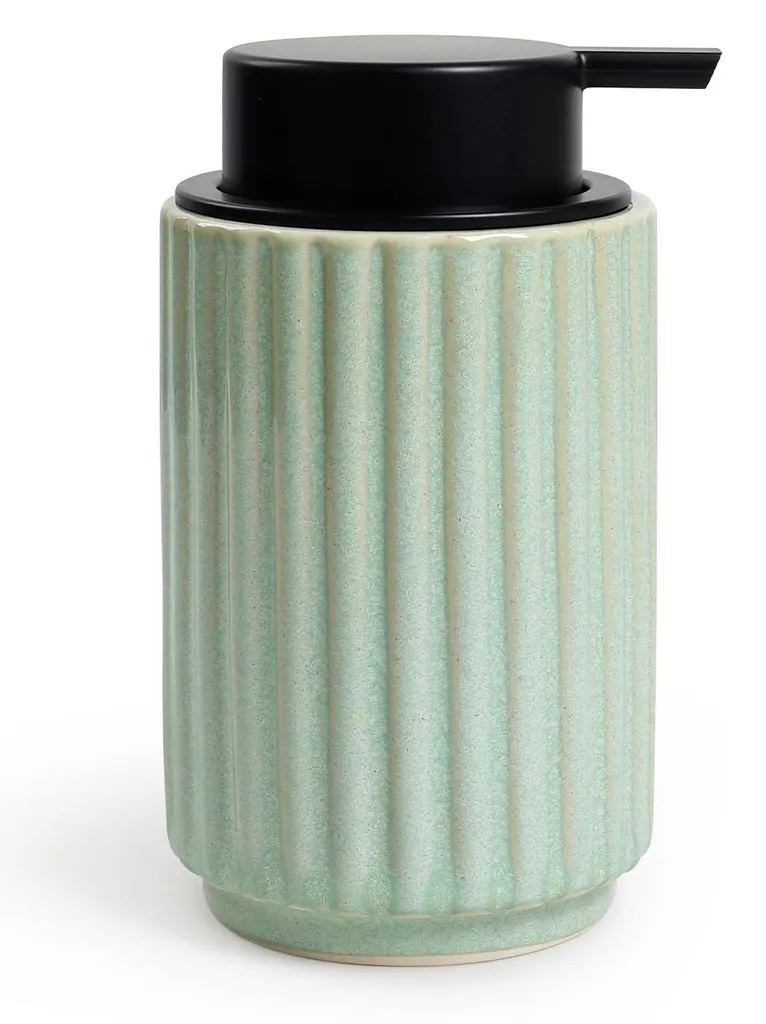 Distributeur de savon céramique stable et robuste avec pompe large