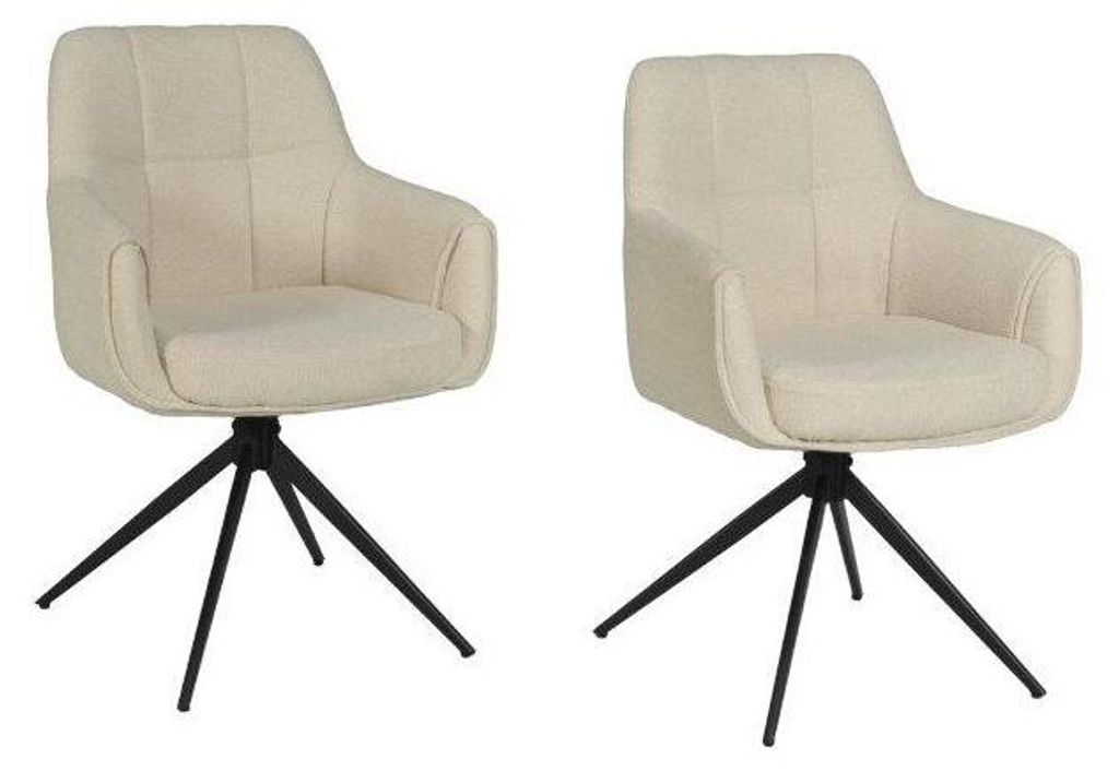 DREHSTÜHL 2-er SET/ LINEA - Beige