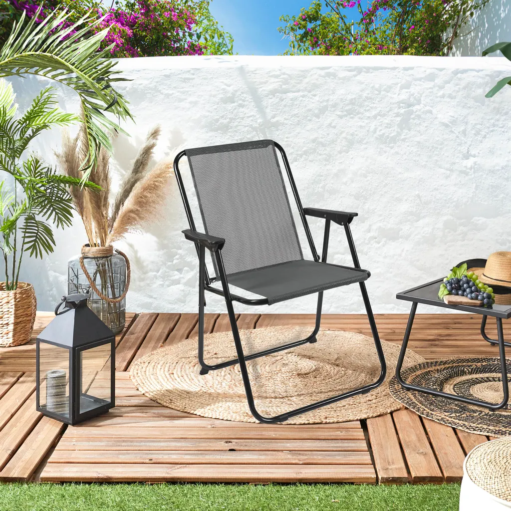 Chaise Extérieure Textilene Gm M10 - Matière Respirante et Anti-UV