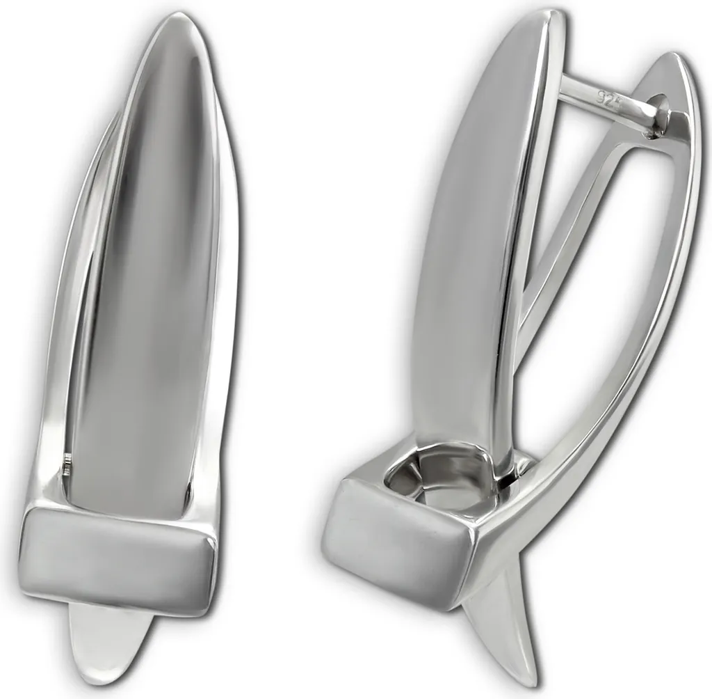 Créoles SDO4449J Argent 925 Brillant - Boucles d'Oreilles Haute Qualité