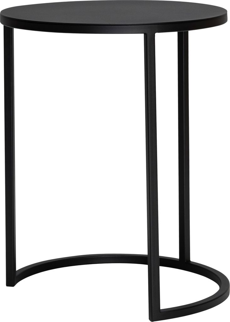 Beistelltisch - Schwarz - Ø 39 cm - pulverbeschichtetes Produktbild 