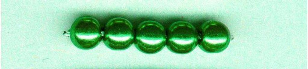 Glorex Wachs Perlen 6 mm 60 Stück, grün