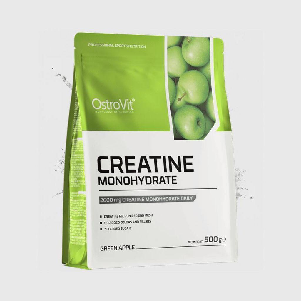 Creatine Monohydrate - flavoured (500g) Green Apple Produktbild 