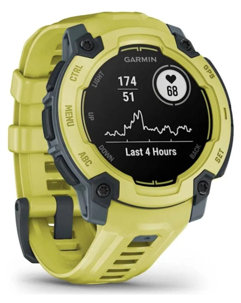 Montre connectée Garmin Instinct E 45 mm Vert Citron - GPS et Sport