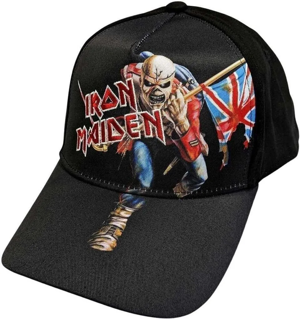 Iron Maiden Casquette The Trooper Noire en Coton Brodé - Haute Qualité