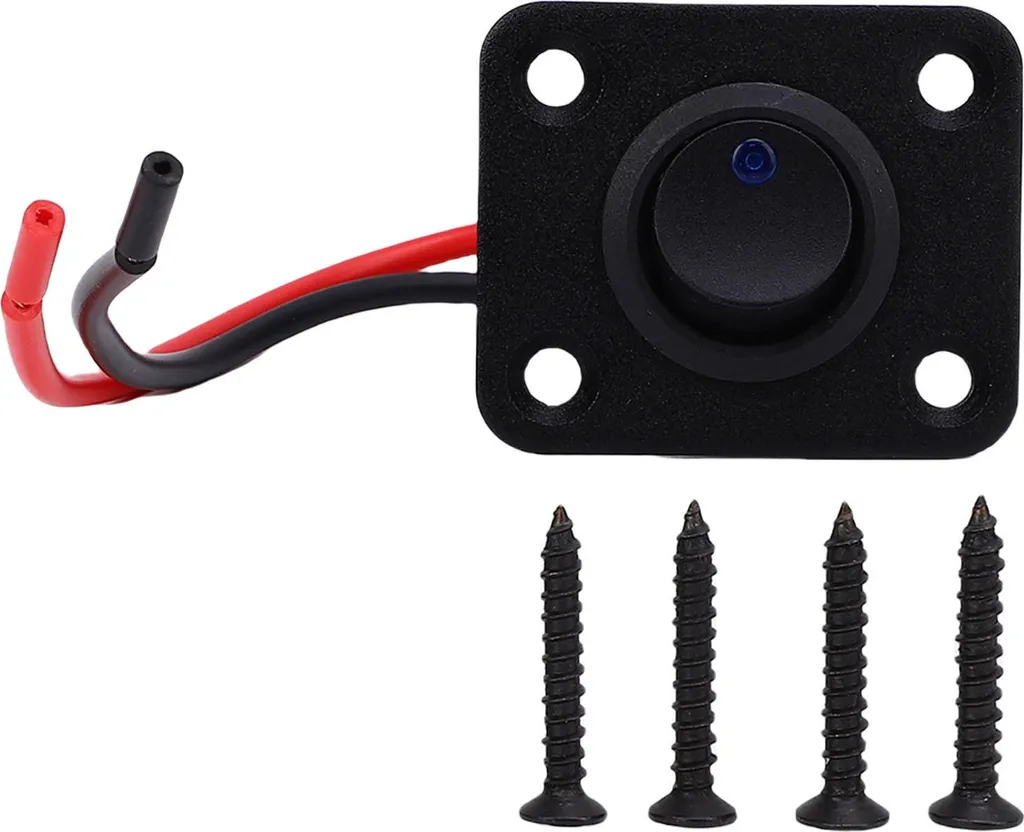 Interruttore On-Off 20A 12V-24V Retroilluminato Blu - Qualità Nautica