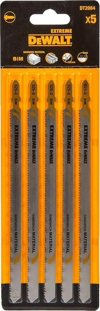 Lama per seghetto alternativo DEWALT BIM Sandwich <120 mm 5 pz