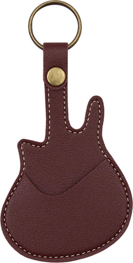 Plektrenhalter in Gitarrenform, Kunstleder-Plektrum-Etui, tragbare Plektrum-Aufbewahrungstasche für Gitarrenspieler, Liebhaber, Lehrer