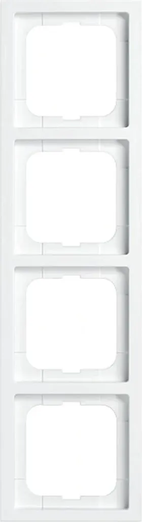 Cadre 4 postes Busch-Jaeger Future Linear blanc studio mat 1 pièce