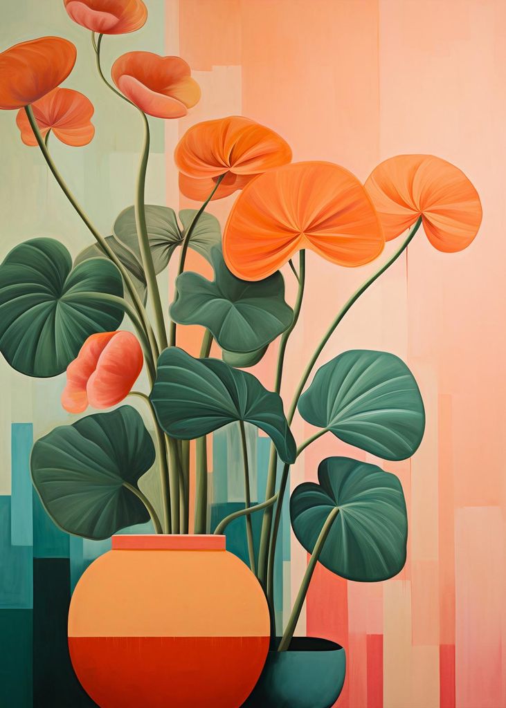Plakat 25x35cm Blumenharmonie