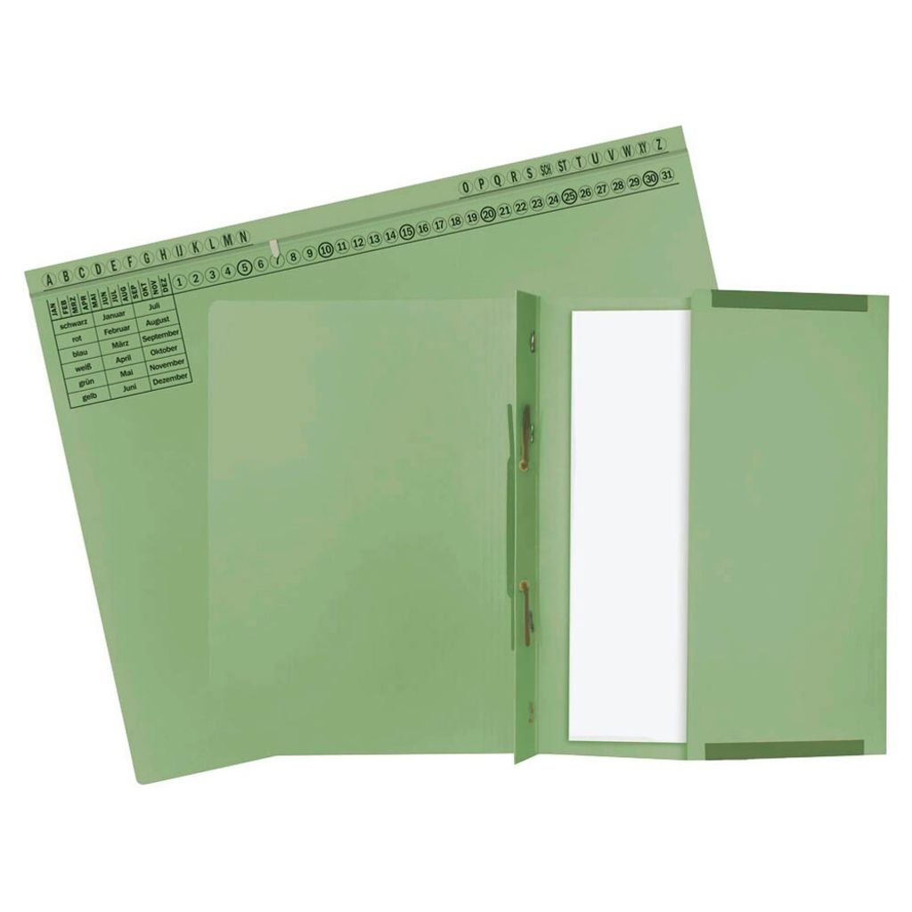 Exacompta 371125B - Konventioneller Dateiordner - Karton - Grün - 320 g/m² - 265 mm - 316 mm