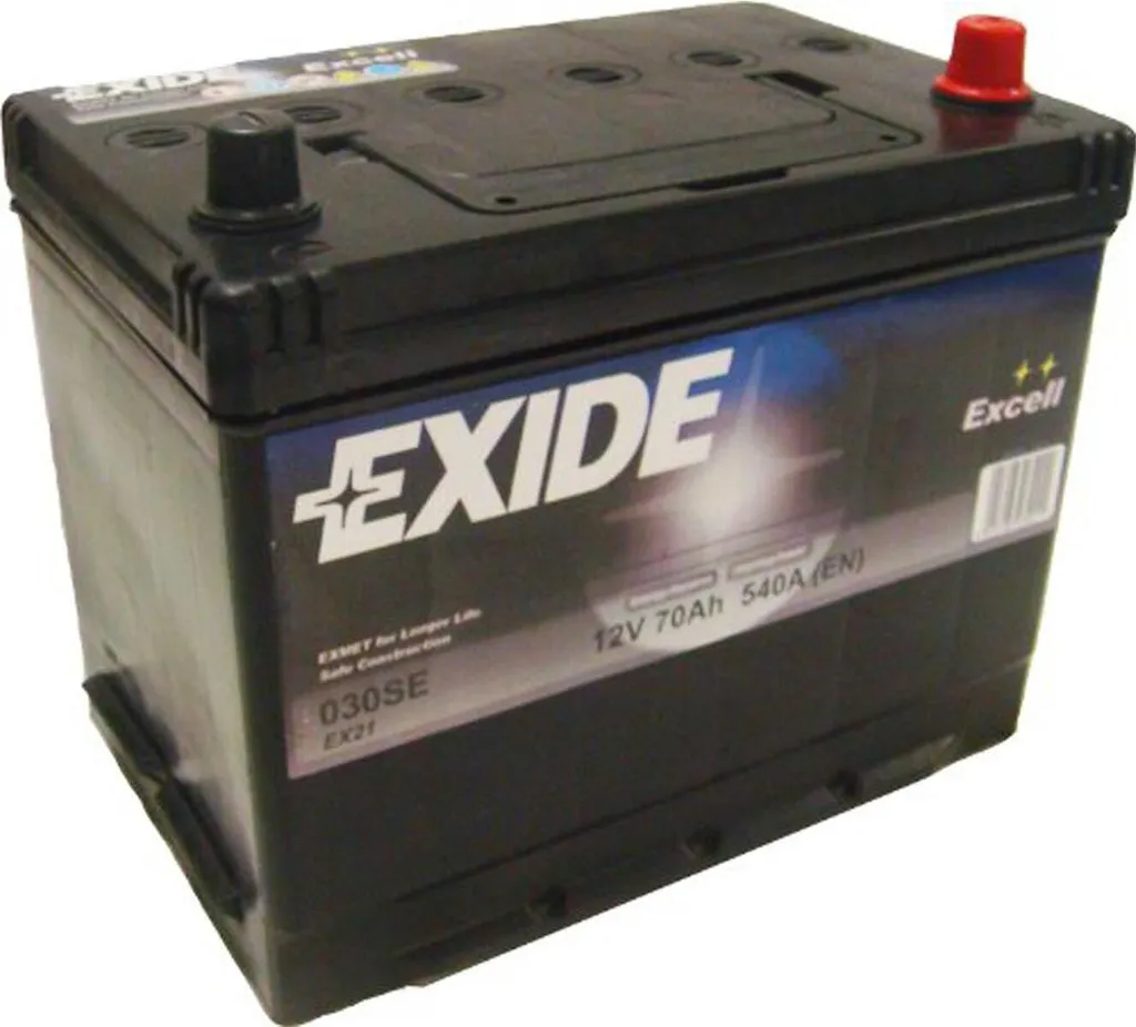 Batterie voiture Exide 12V 70Ah 540A haute performance et durable