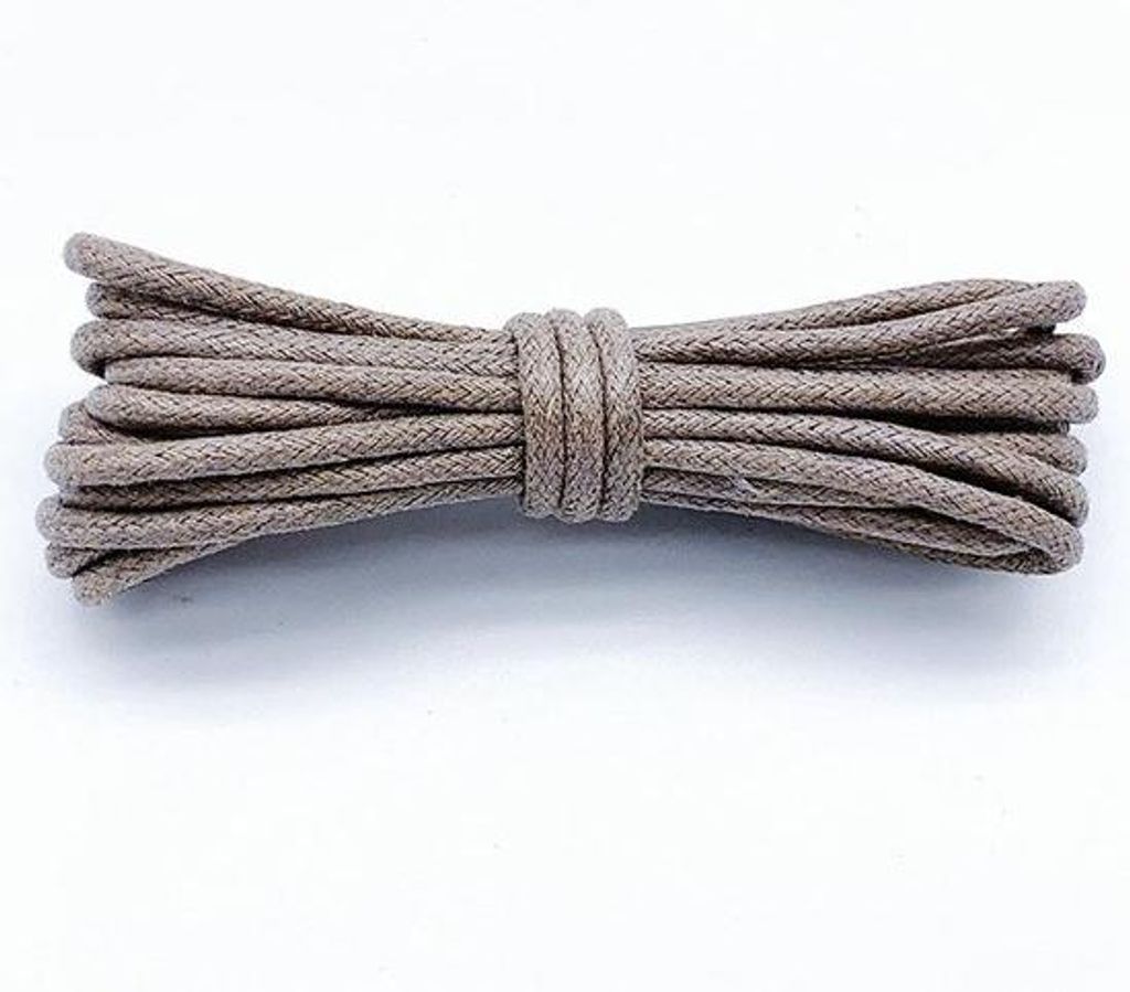 Zwei Sets 140 cm lange gewachste Baumwollfasern - Stabile runden Schlaufen - Langanhaltende Baumwollfasern - Für Stiefel und elegante Schuhe