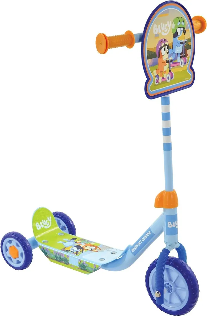 Bluey Deluxe Tri Scooter - Trottinette 3 Roues MV Sports pour Enfant