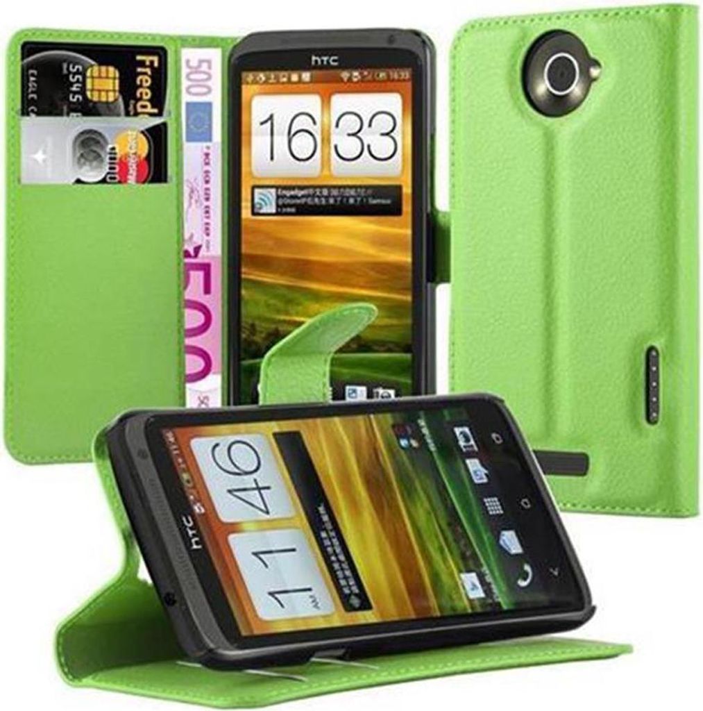 Cadorabo Hülle für HTC ONE X / X+ Schutz Hülle in Grün Handyhülle Etui Case Cover Magnetverschluss