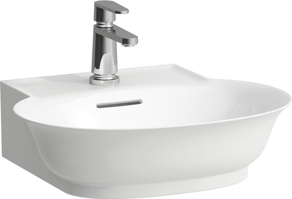 LAUFEN The New Classic Aufsatz-Handwaschbecken, mit Überlauf, US. geschliffen, 1 Hahnloch, 500x450mm, H8168524001041