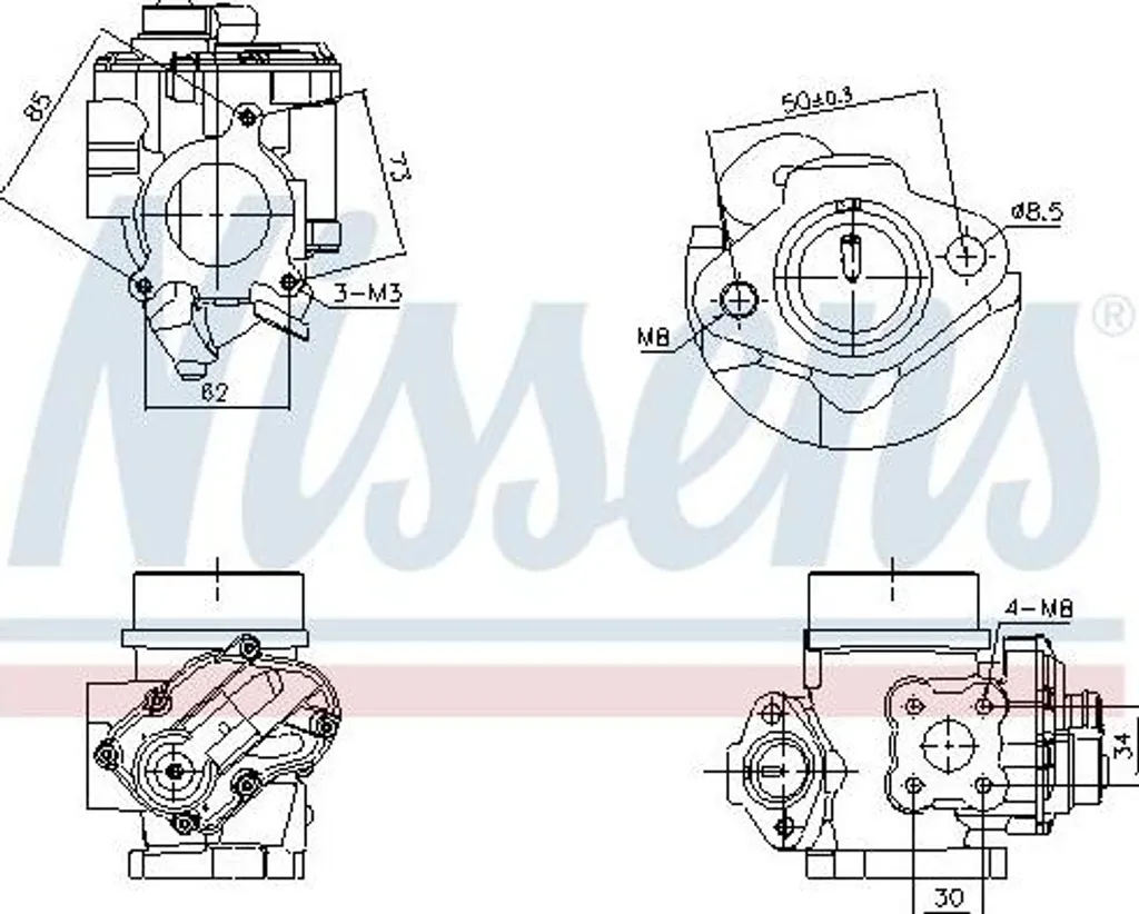 Vanne EGR pour Réparation Moteur Master et Trafic - Qualité OE