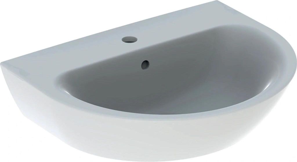 Geberit Renova wastafel, 600x480 mm, met overloop, met Productafbeelding 