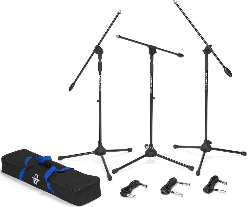 Support de Micro Tripode Samson BL3VP avec Bras Girafe Réglable Noir
