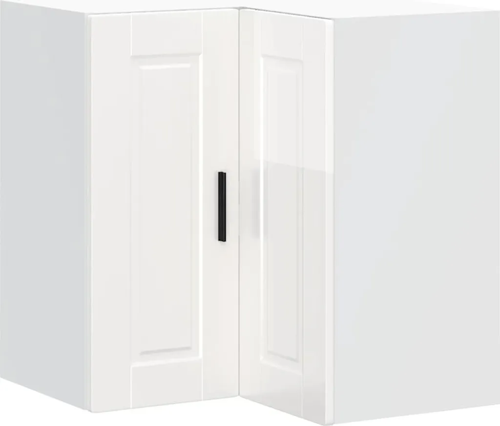 Montaggio Facile: Pensile Angolo Cucina Porto vidaXL Bianco Lucido