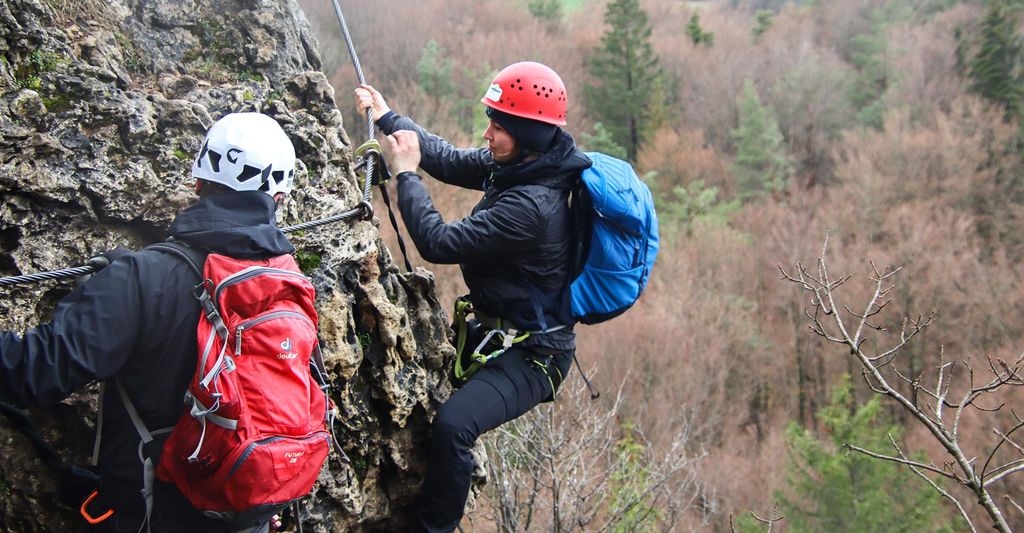 mydays Klettersteig für Einsteiger Hirschbach; Erlebnis verschenken oder selbst erleben; Gutschein für 1 Person(en)
