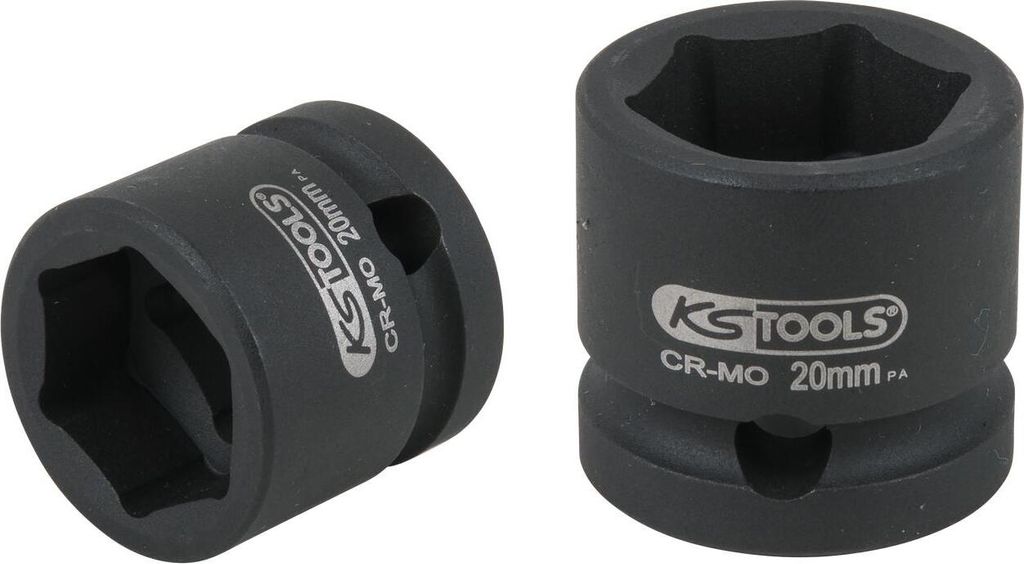 KS Tools 1/2" Sechskant-Kraft-Stecknuss, extra kurz, 20,0 mm, 515.0068
