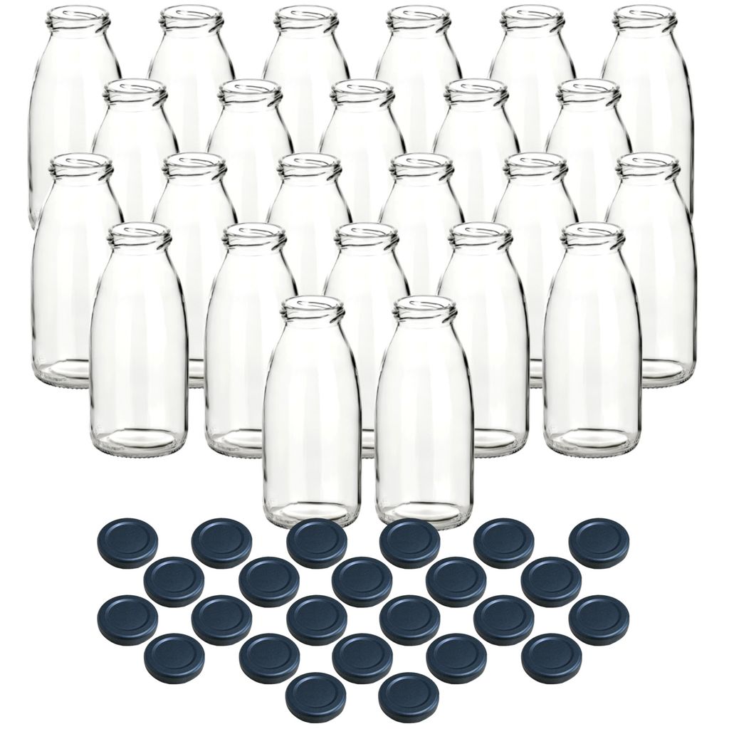 gouveo 24er Set Saftflasche 250 ml mit Schraubdeckel Produktbild 