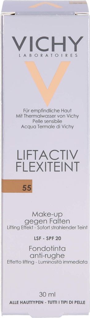 Vichy Liftactiv Flexiteint, Pumpenflasche, Beige, Anti-Aging, Anheben, Glättend, Strahlend, AQUA / WATER - DIMETHICONE - PHENYL TRIMETHICONE - ETH...