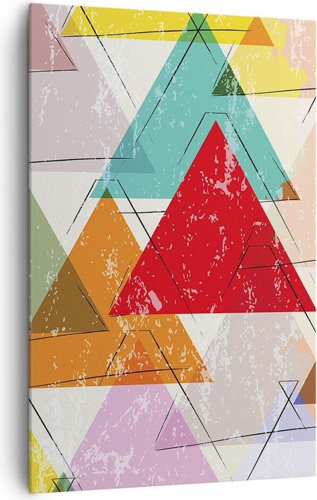 Bild auf Leinwand - Leinwandbild - Einteilig - Abstraktion modern - 80x120cm - Wand Bild - Wanddeko - Wandbilder - Leinwanddruck - Wanddekoration -...