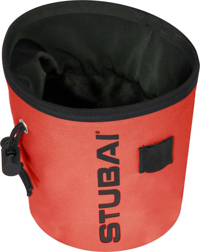 STUBAI Chalk-Bag | rot |Chalkbag zum Klettern und Bouldern, Magnesium-Beutel, Kalk-Tasche, Kreidebeutel, Magnesiabeutel
