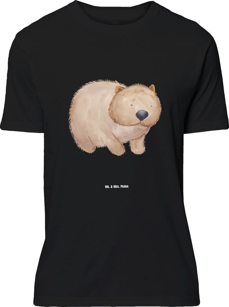 Mr. & Mrs. Panda Größe L T-Shirt Wombat - Schwarz - Geschenk, Shirt, Tshirt, Spruch, Das Leben Ist schön, mit, Lustige Sprüche, Motivation, Aus...