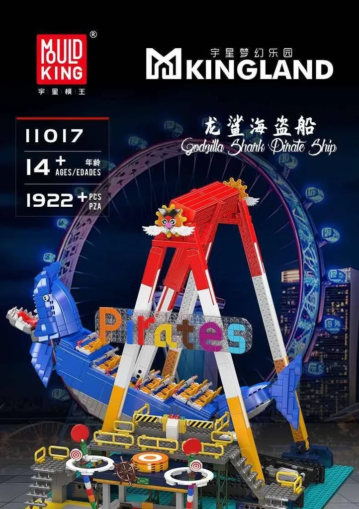 Jouet Construction Requin Pirate Électrique pour Collectionneur