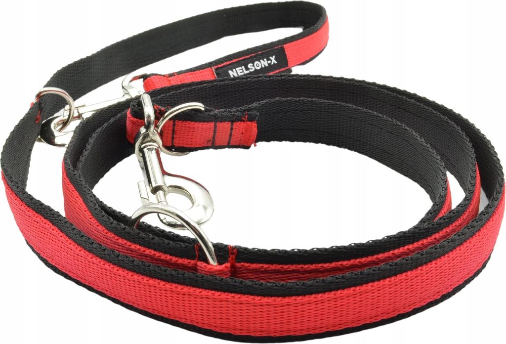 Zweifarbige Wende-Hundeleinen Nelson-X Bicolor 2,5 M/2,5 Cm Verstärkt