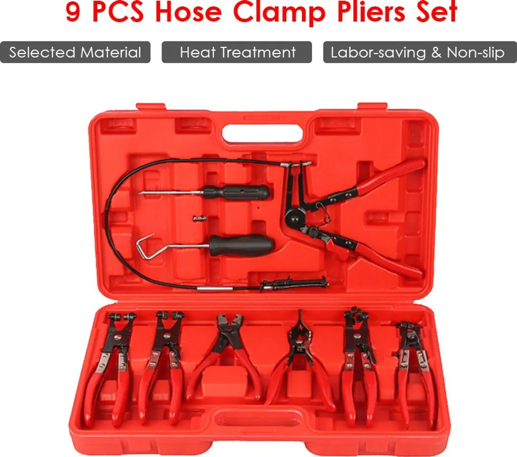 Jeu de 9 pinces flexibles pour colliers de serrage auto longue portée - 2