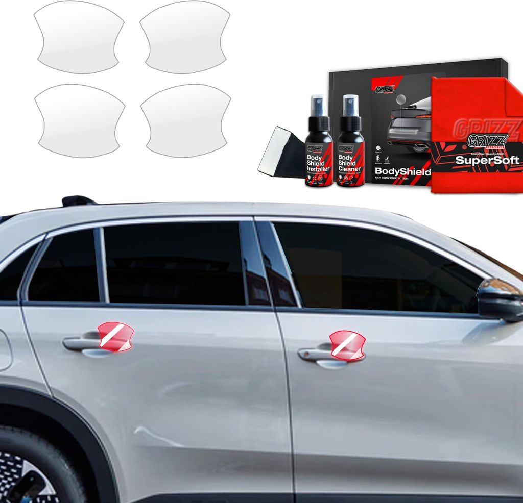 4in1 Schutzfolie Grizz Protector für Türgriffmulden - Fiat 600 (2023-2025)
