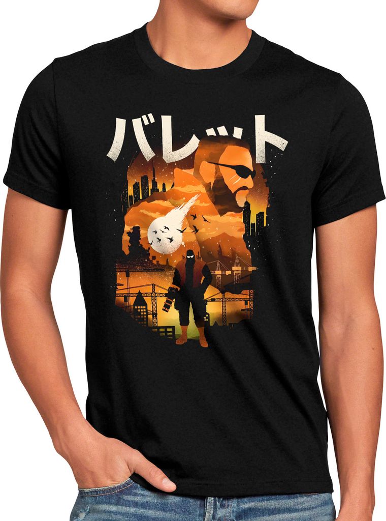 style3 Barret Gunner Herren T-Shirt anime cloud chocobo sephiroth