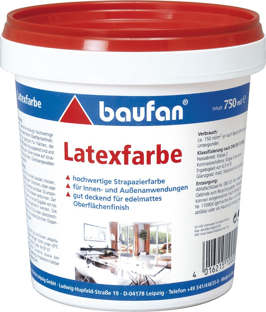 Baufan Latexfarbe 750 ml 100202 Produktbild 