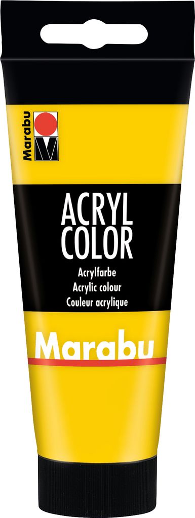 Marabu 12010050019, 100 ml, Gelb, Satin, Tube, Wasserfest Produktbild 
