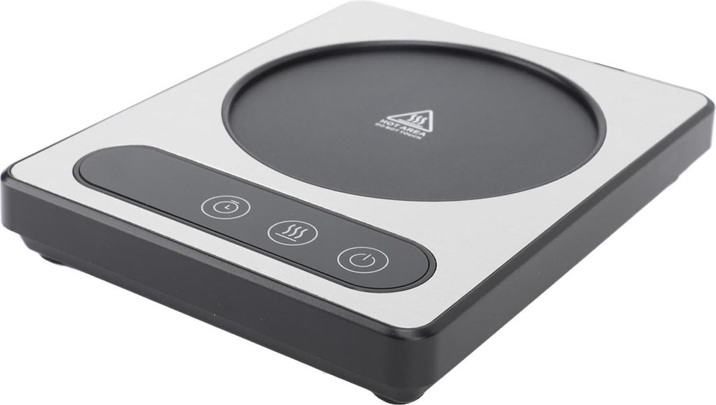 Kaffeetassen-Heizung 36W Touch Control 12h Timing Smart Coffee Mug Heater für Kaffee Getränk Milch Tee heiße Schokolade Silber EU Stecker 220V