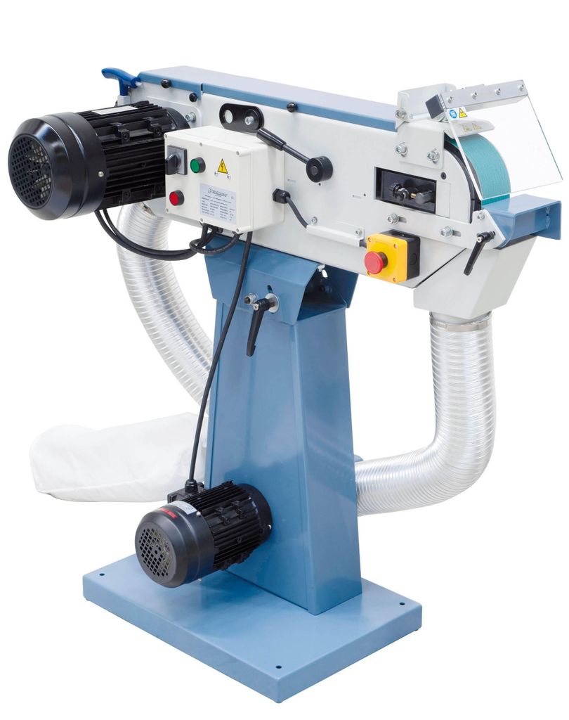 Bandschleifmaschine MS 75x2000mm 3300W 400V Schleifen Edelstahl Absaugung 370W