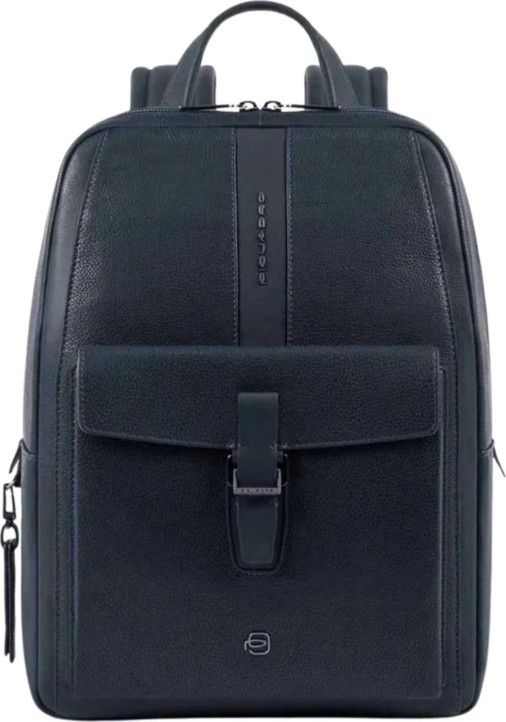 Sac à dos Piquadro Homme en Cuir Bleu : Fini le Désordre et les Chocs