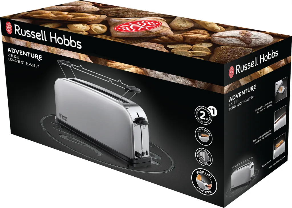 Grille-pain Russell Hobbs 21396-56 1000 W avec fente longue en inox