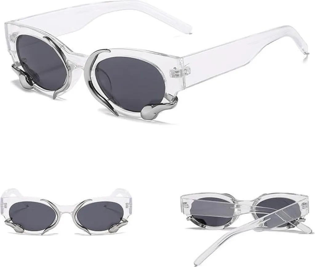 Occhiali da Sole Polarizzati POL600 Leopardati: Lusso Cat-Eye Accessibile