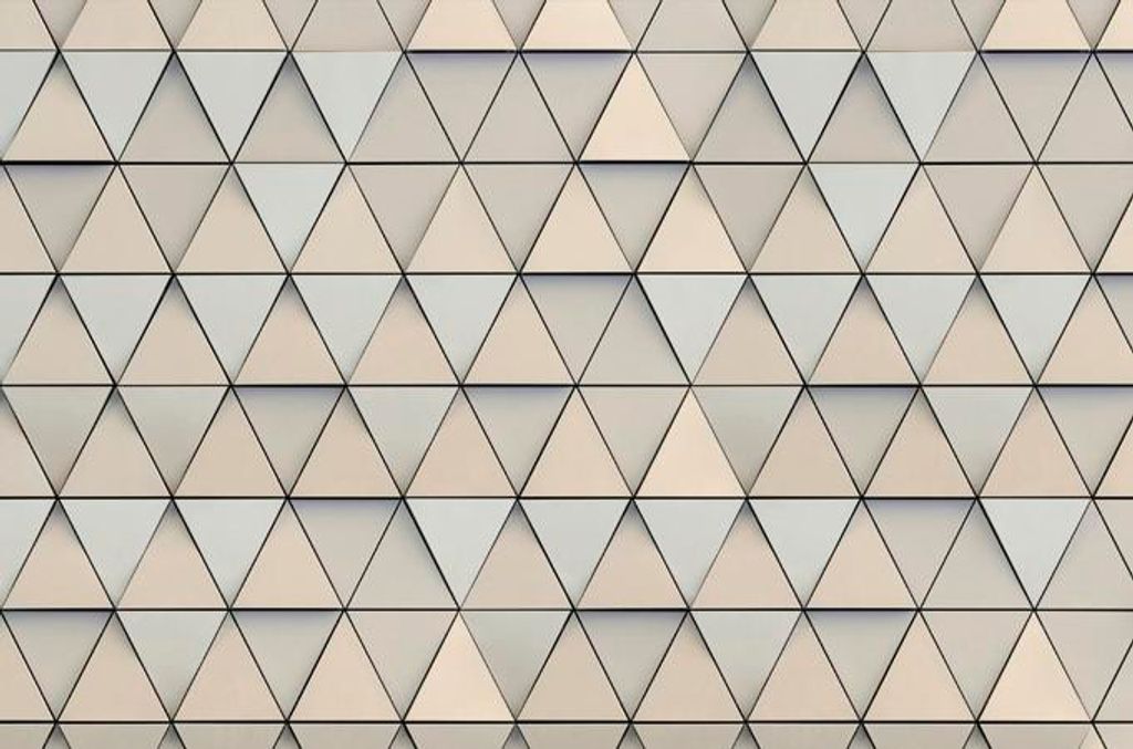 Sanders & Sanders Fototapete grafische Dreiecke Grau und Beige 424 x 280 cm