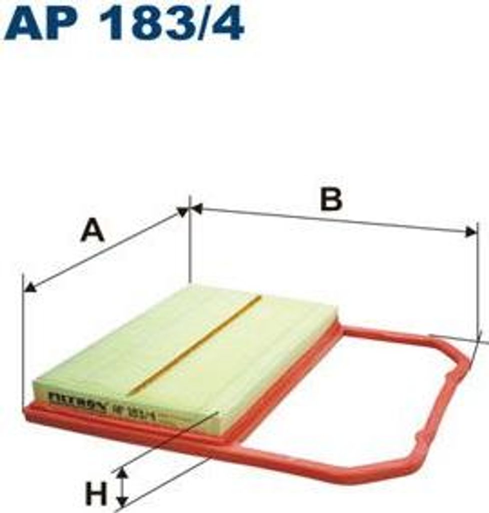 FILTRON AP 183/4 Luftfilter OE 04C129620C kompatibel mit UP, Polo 6R, Load UP, Fabia, Citigo, Mii, Ibiza