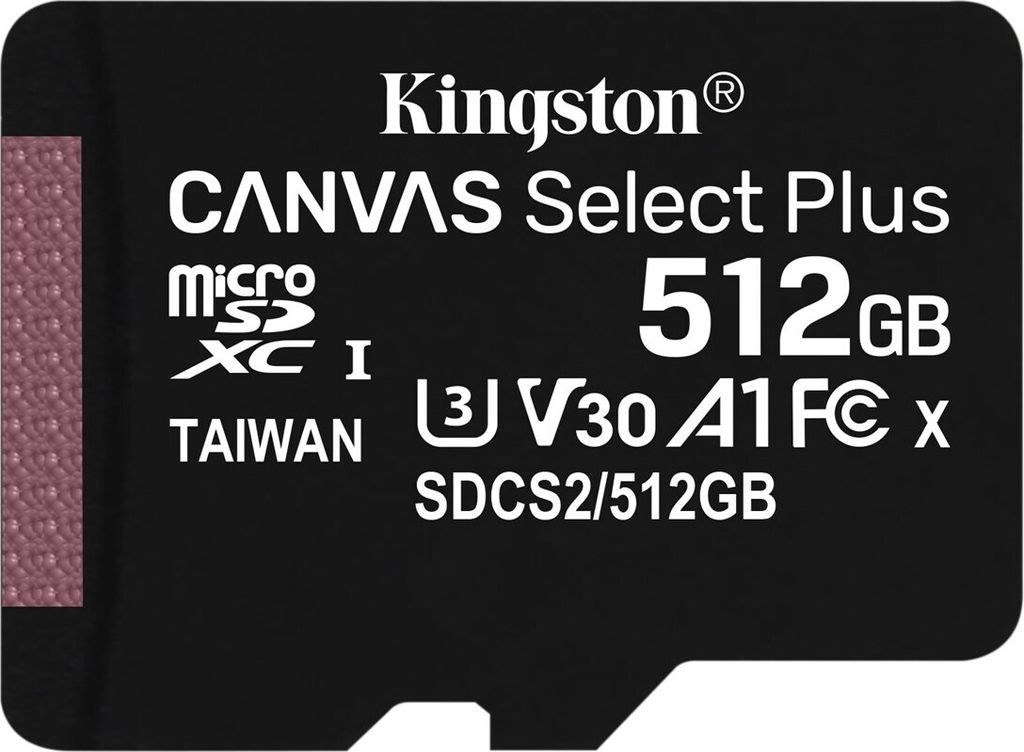 Kingston Technology Canvas Select Plus, 512 GB, SDXC, Obrázok produktu 
