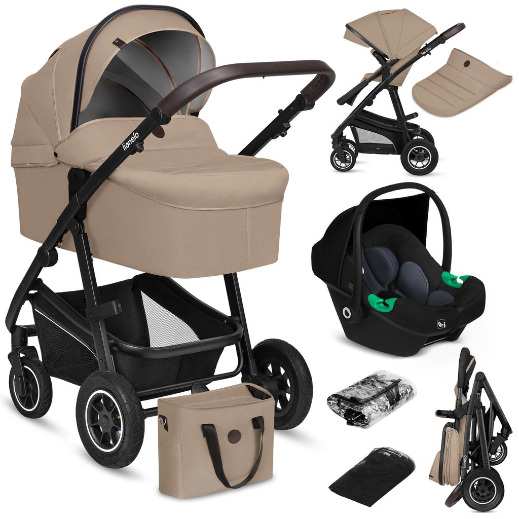 Lionelo Bianka 3in1 Kinderwagen, Autotransporter, Autositz, Produktbild 