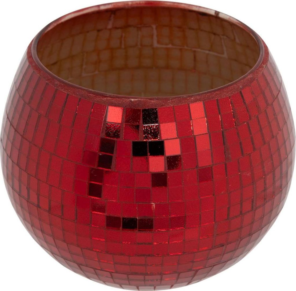 Windlicht discokugel d.10cm glas sortiert - Feeric Lights & Christmas